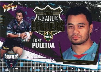 2006 Select Invincible - League Leaders #CC10 Tony Puletua Front